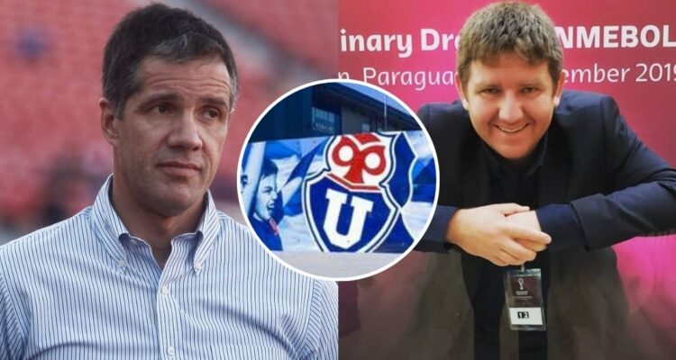 Michael Clark y Victoriano Cerda en foto Huachipato-La U vinculos.jpg