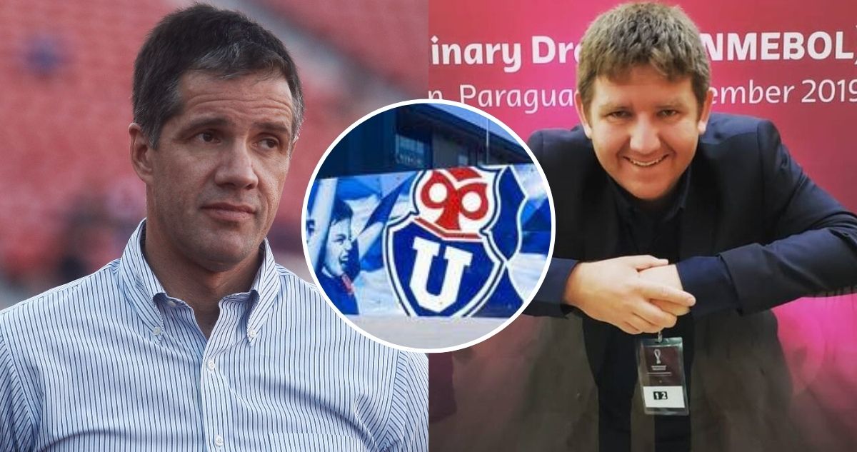 Michael Clark y Victoriano Cerda en foto Huachipato-La U vinculos.jpg
