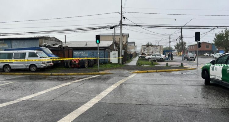 Mujer baleada en Hualpén