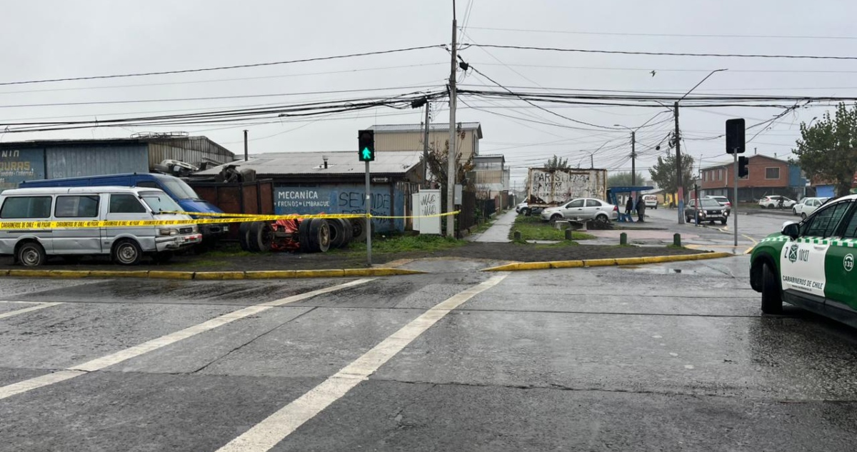 Mujer baleada en Hualpén