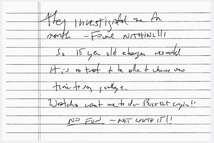 carta suicidio Jeffrey Epstein