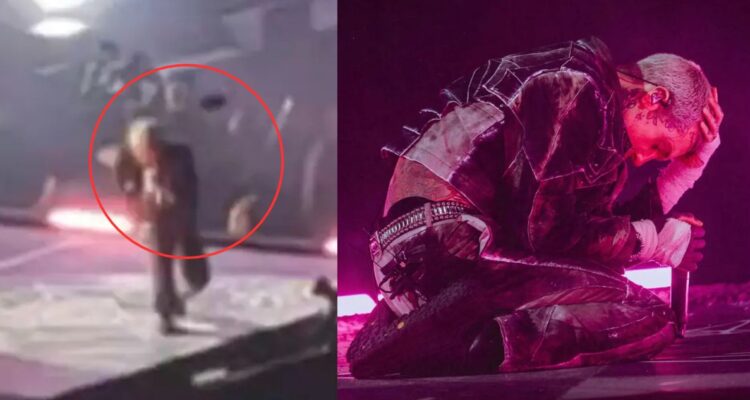 Popular vocalista recibe telefonazo en la cabeza en pleno concierto y queda con conmoción cerebral