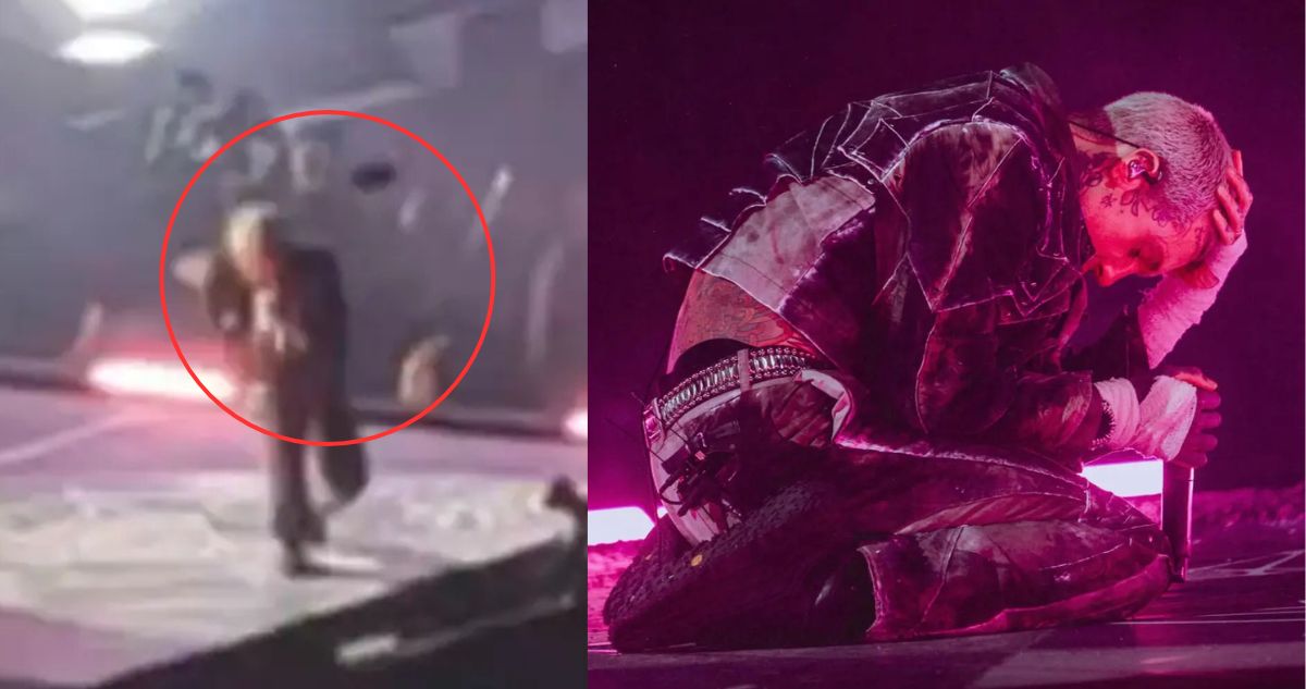 Popular vocalista recibe telefonazo en la cabeza en pleno concierto y queda con conmoción cerebral