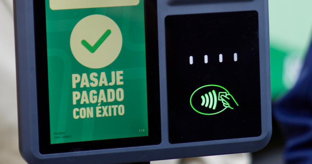 Pago de pasaje con tarjeta en micros del Gran Concepción
