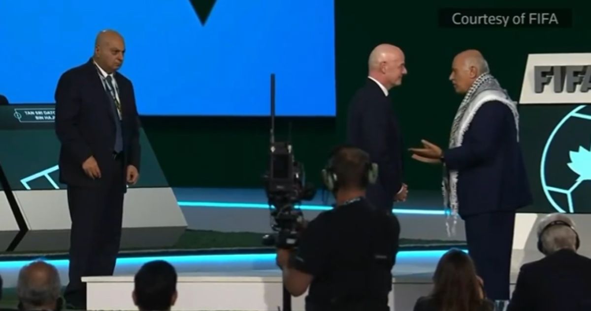 Presidente de Palestina se refirió a la negativa de saludo a portavoz de Israel en congreso de FIFA