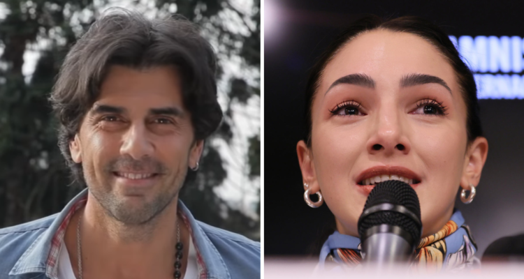 Juan Darthés y Thelma Fardin en referencia a condena contra el actor de Patito Feo