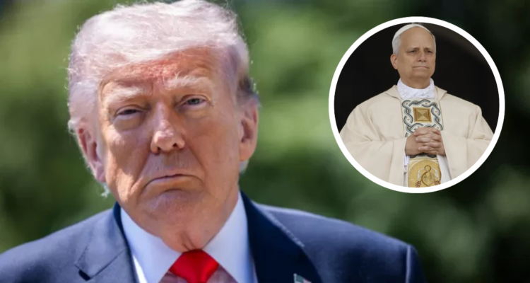 Donald Trump y Papa León XIV