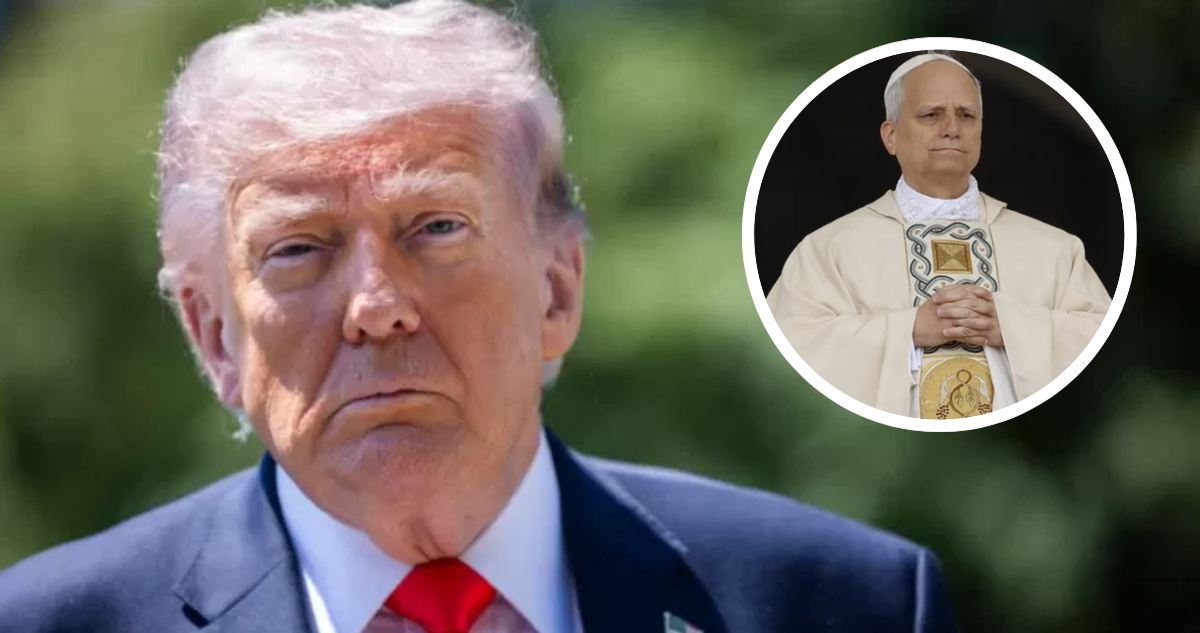 Donald Trump y Papa León XIV
