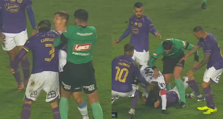 Pelea entre Cris Martínez y Diego Carrasco en el Concepción Huachipato de Copa de la Liga