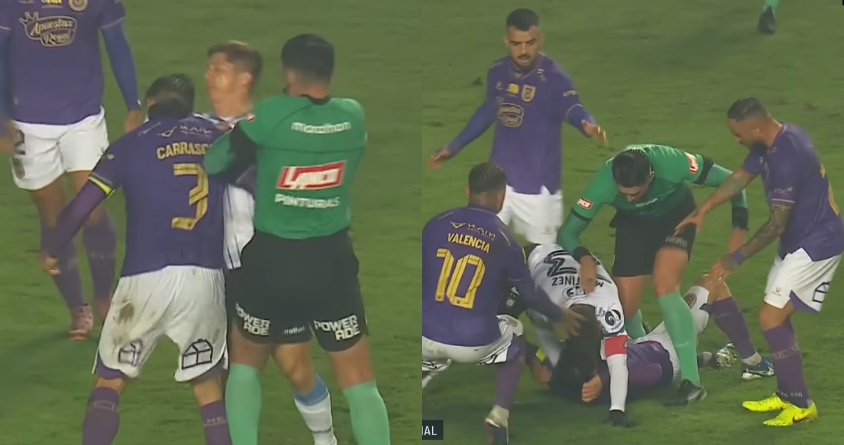 Pelea entre Cris Martínez y Diego Carrasco en el Concepción Huachipato de Copa de la Liga