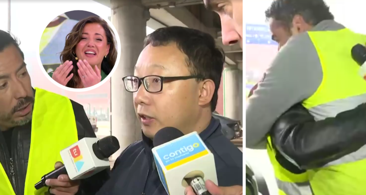 Periodistas causaron risas en disputa por entrevistar a ciudadano chino: terminaron abrazados