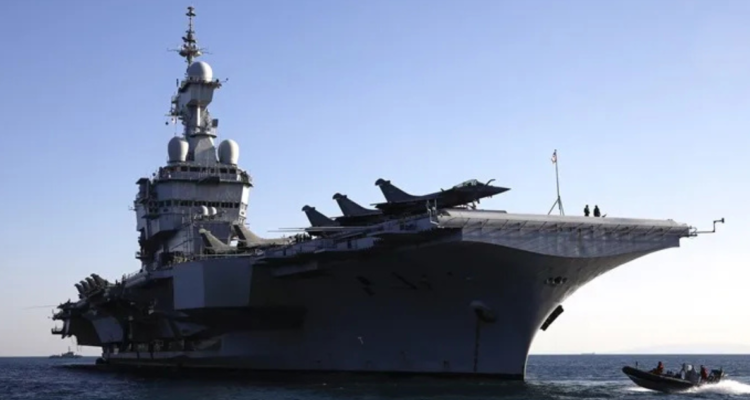 Imagen de archivo del portaaviones francés Charles de Gaulle