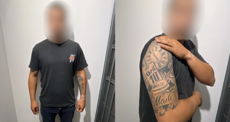 Tatuajes del imputado | Fotos cedidas por Fiscalía
