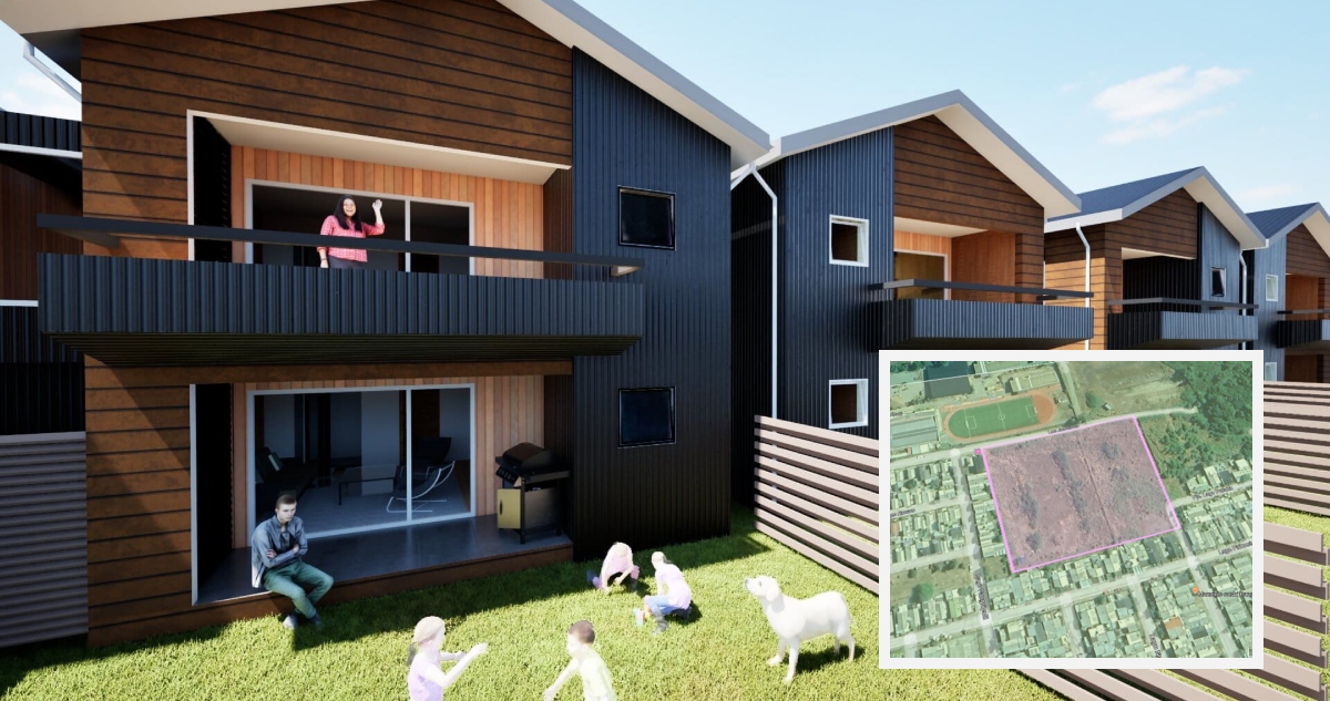Proyecto habitacional paralizado en Panguipulli
