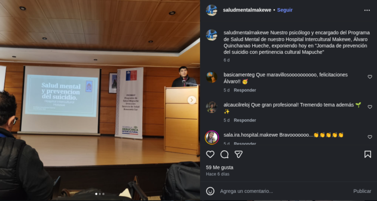 Hombre dictando charla