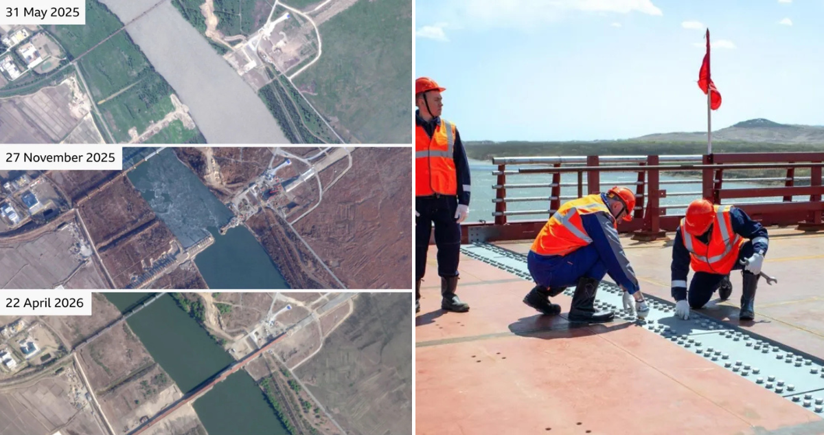 Puente que une Corea del Norte y Rusia