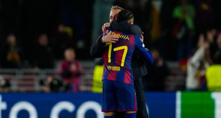 Raphinha y sus emotivas palabras a su entrenador, Hansi Flick