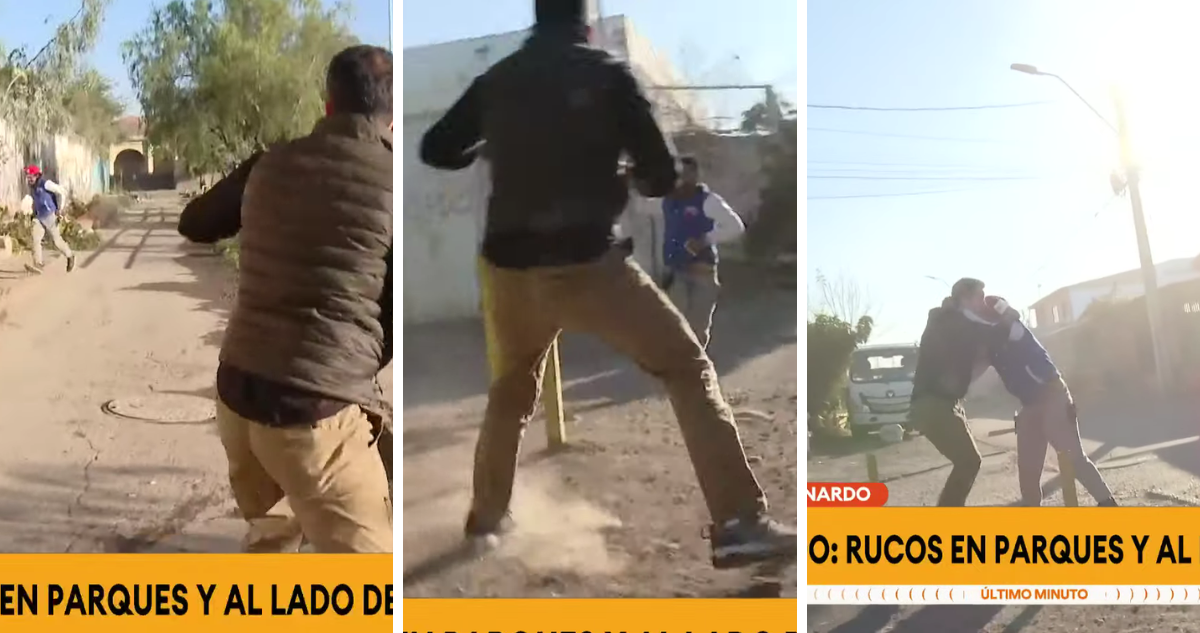 Rodrigo Pérez agredido en despacho en vivo