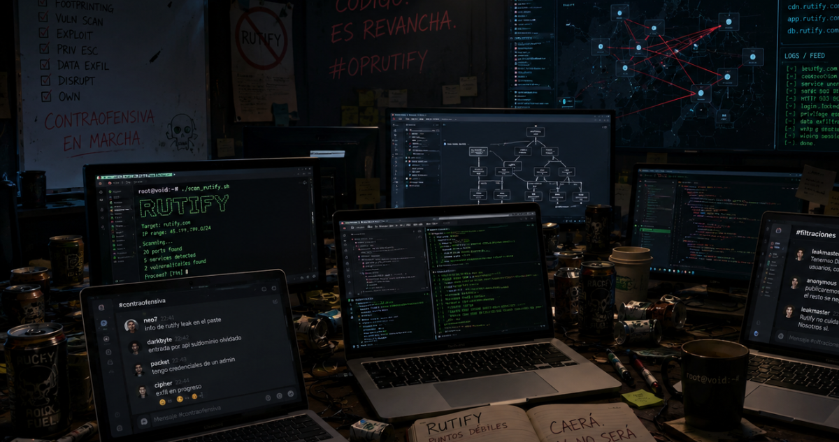Imagen de contexto de una operación hackers creada con IA