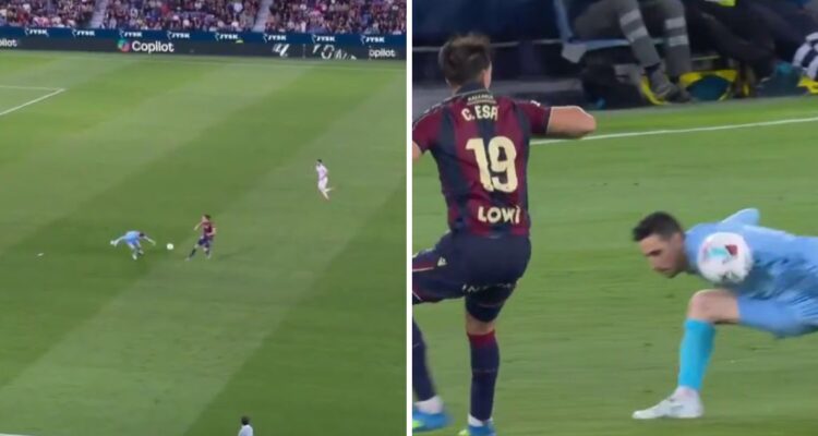 Arquero Sergio Herrera vio la roja más insólita de La Liga.