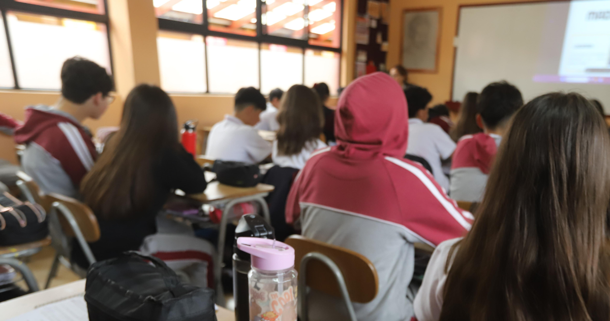 Alumnos en sala de clases