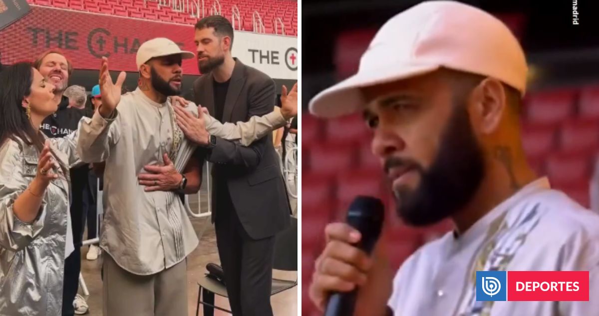 VIDEO | Dani Alves predicó en estadio del Atlético de Madrid ante 35 mil personas: 