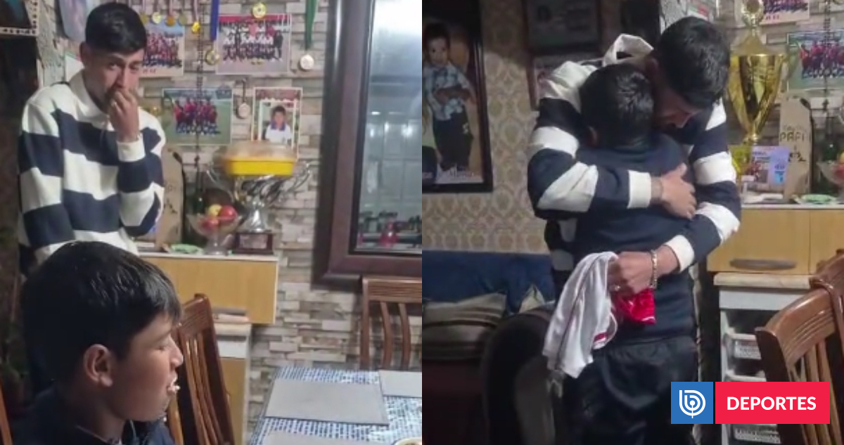 Jugador de Copiapó asistió de sorpresa a cumpleaños de niño y se emocionó hasta las lágrimas con él: video es viral