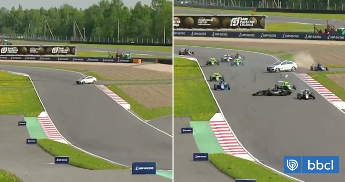 Insólito: el increíble error de safety car que casi provoca una tragedia en la Fórmula 4 rusa