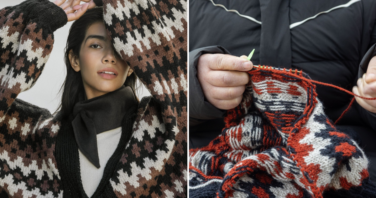 Artesanas de La Araucanía lanzan colección de sweaters tejidos a mano en tienda Primeros Pueblos