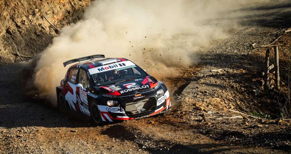 Tadeo Rosselot corriendo en RallyMobil Arauco