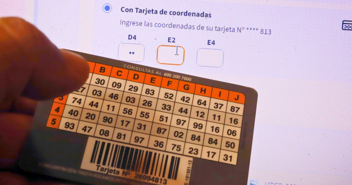 Tarjeta de coordenadas