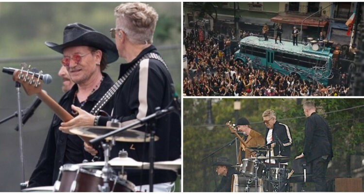 U2 se sube arriba de un bus escolar mexicano para su nuevo videoclip