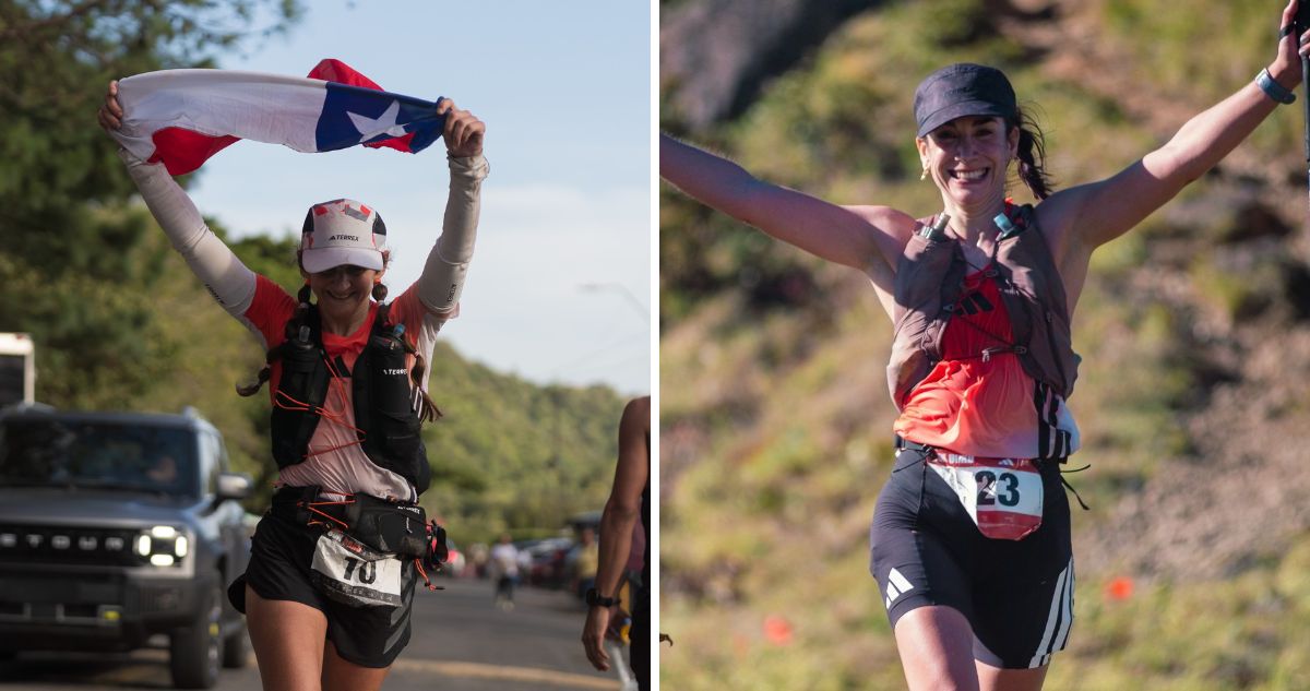 Pepa Canales (a la izquierda) y Katherine Cañete se subieron al podio en exigente Ultra Panamá Trail Series.