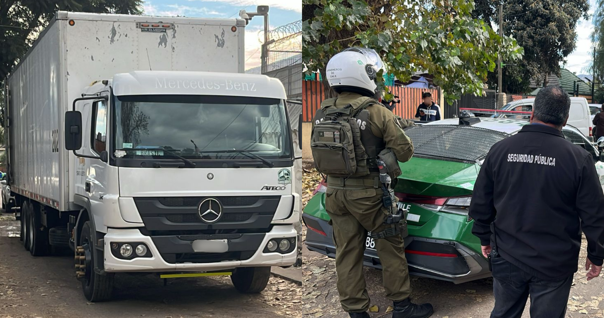 Un detenido deja robo de camión de Maipú conductor fue retenido y abandonado en La Cisterna