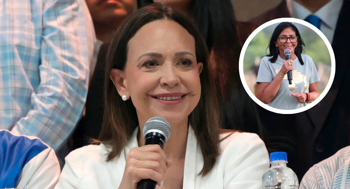Corina Machado y Delcy Rodríguez | EFE (BBCL)