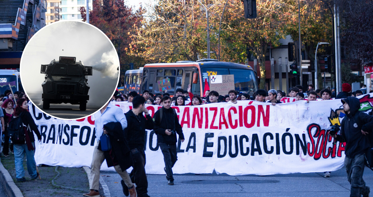 Carabineros se autodenuncia por incidente donde carro lanza gases impactó y botó a joven en Concepción