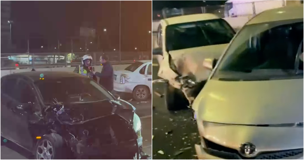 Cierran Ruta 5 al sur tras accidente múltiple en Lo Espejo: un conductor iba bajo efectos del alcohol