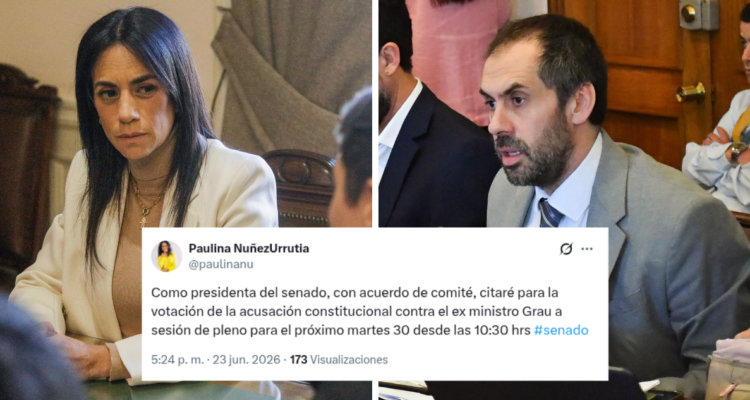 Tras avance en la Cámara Baja: Núñez (RN) ya fijó una fecha para votar AC contra Grau en el Senado