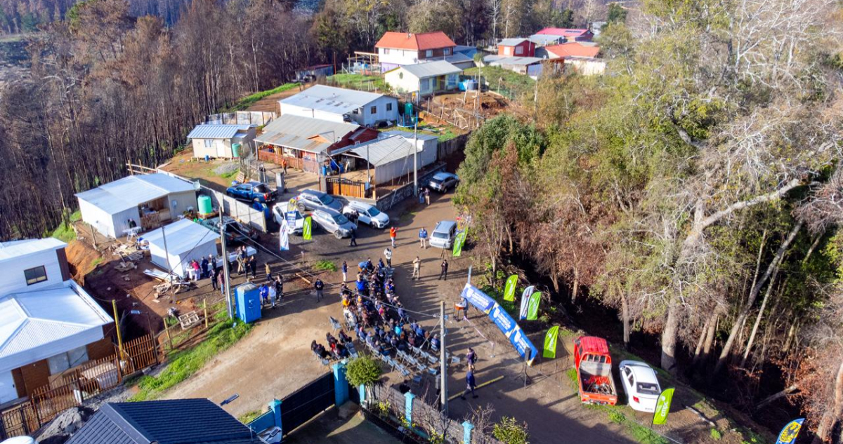 Alianza público-privada restaura sistema de agua potable a comunidad rural tras incendios en Bío Bío