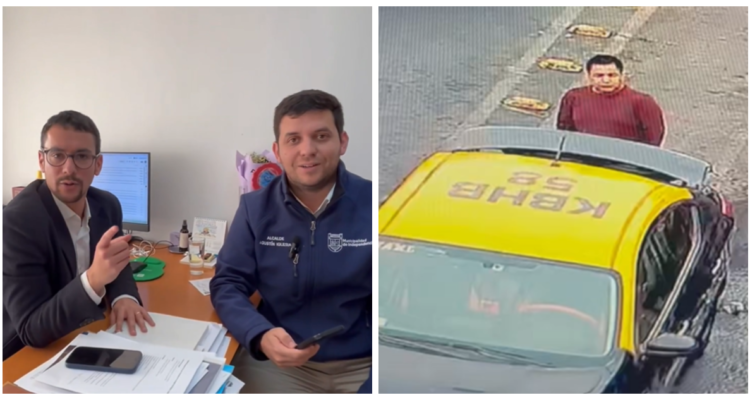 Alcaldes Iglesias y Concha multan a taxista captado en video bloqueando ciclovía en Independencia