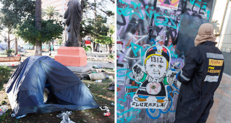 Alcohol en la calle y rayados entre otras incivilidades que podrían llevar a perder gratuidad y PGU