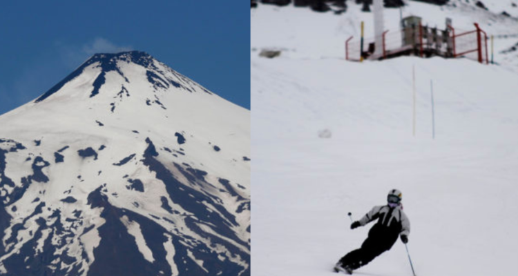 Centro de Montaña Pillán abre sus pistas de esquí tras intensas nevadas en Volcán Villarica