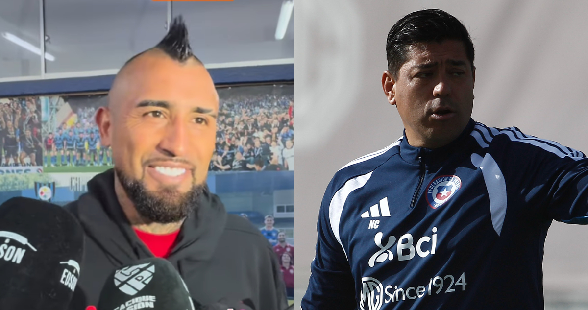 Arturo Vidal y Nicolás Córdova foto de contexto