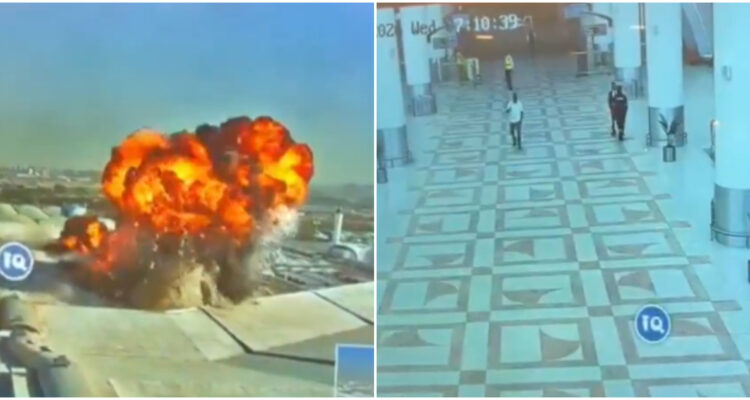 Kuwait publica video del momento en que su aeropuerto es atacado con un dron iraní