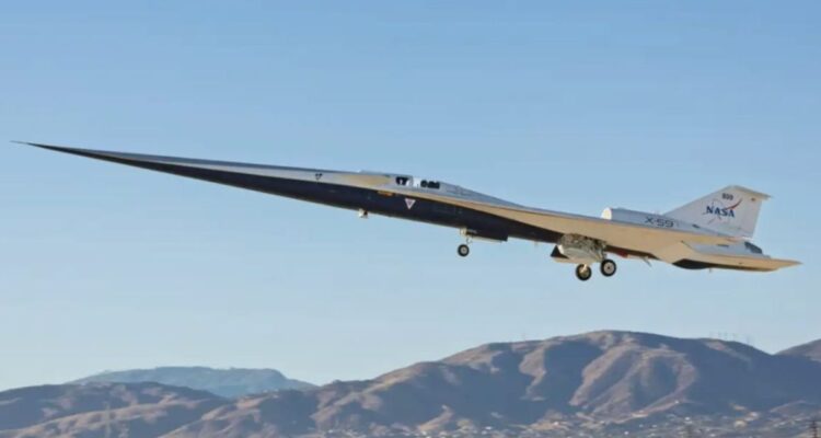 Así es el avión supersónico X-59 de la NASA que planea unir Londres y Nueva York en tan solo 3 horas