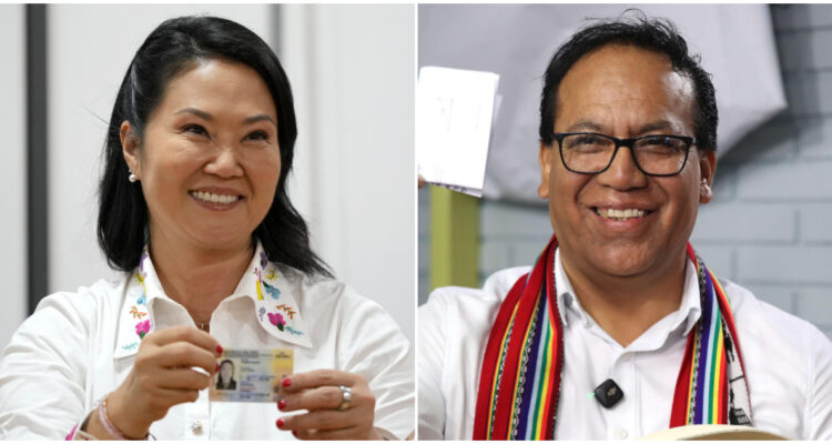 Keiko Fujimori y Roberto Sánchez