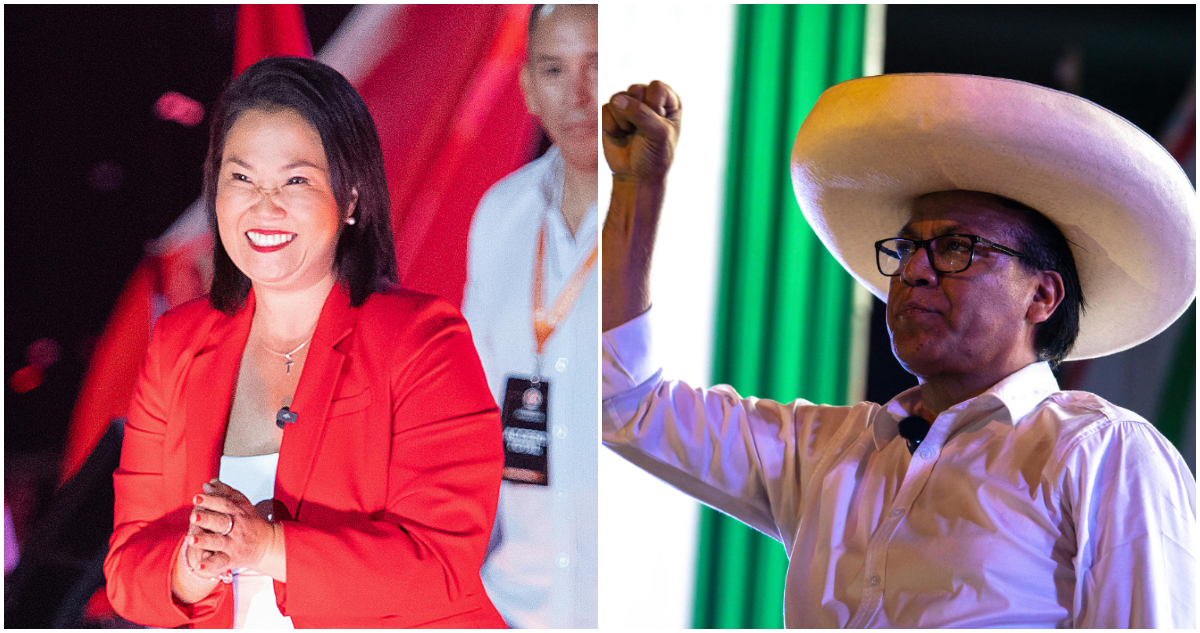 Keiko Fujimori y Roberto Sánchez