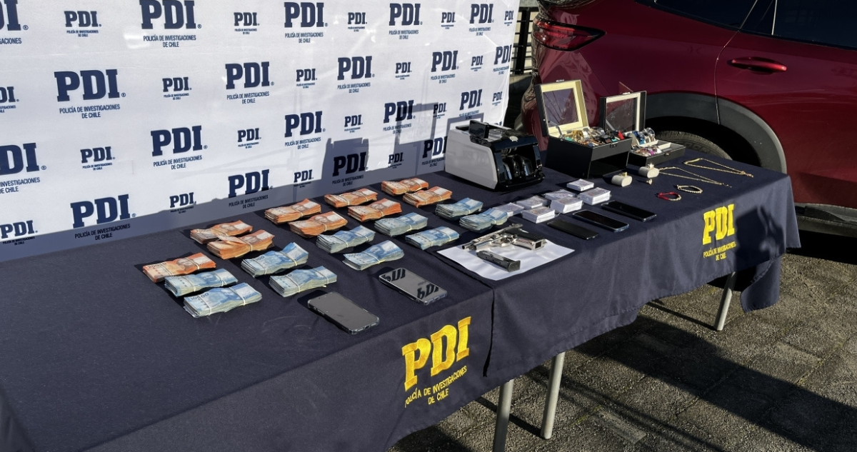 Más de $29 millones incautados: detienen a banda dedicada a prestar dinero ilegalmente en Valdivia