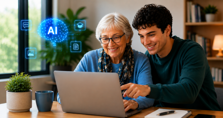 Lanzan 750 becas para mayores de 55 años para aprender de IA: revisa de qué tratan y cómo participar