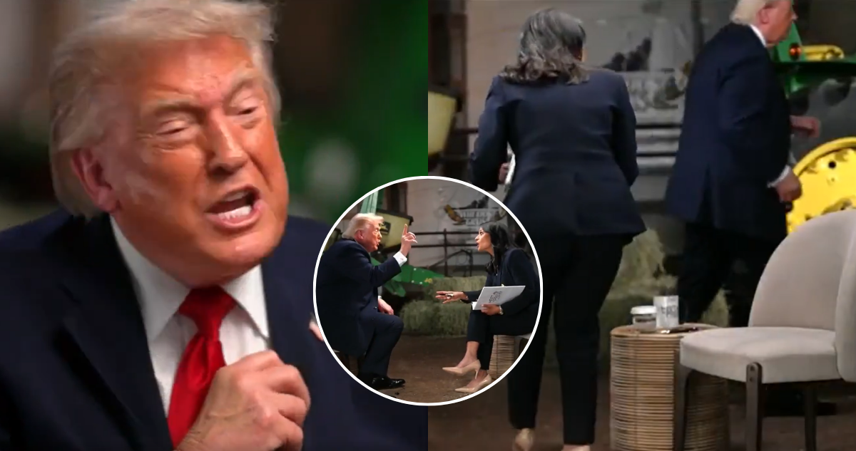 Trump enfurece y abandona entrevista: llamó corrupta a periodista que le pidió pruebas de fraude